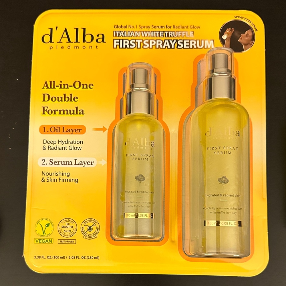 d'Alba First Spray Serum All in One double formula with Italian White Truffle